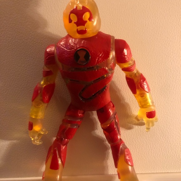 Ben 10 Heatblast Figure 6" Playmates 2017 Cartoon Network Lights Up Talk CN Toy - Picture 10 of 11